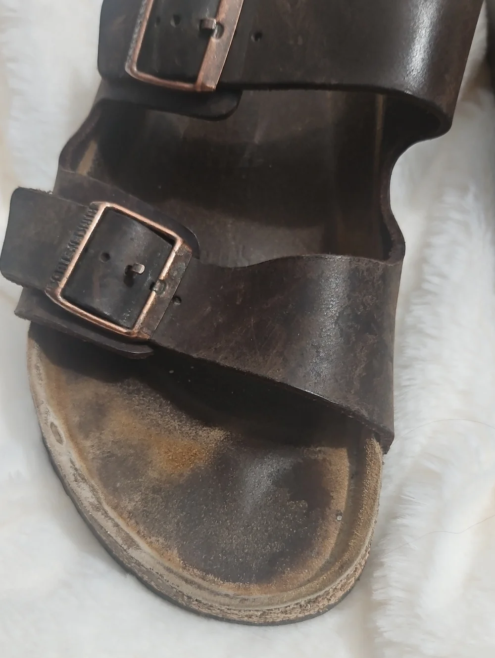 Birkenstock Arizona Oiled Leather Sandals Brown Men's EU 46 US 12 Regular Fit